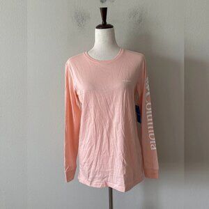 Columbia Women's Sz S North Cascades Logo Printed Long Sleeve Tee T-Shirt